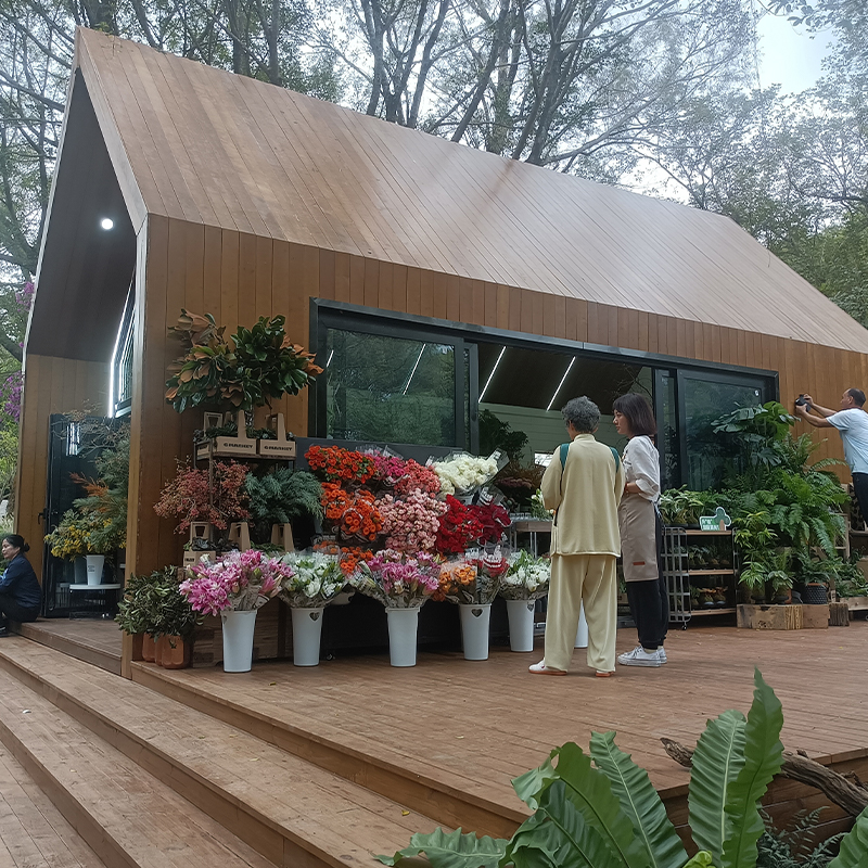 Casa de patio de madera