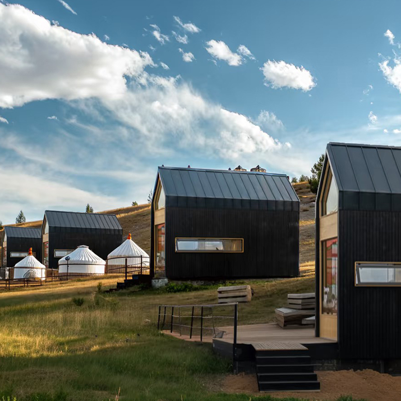 Casa de vacaciones prefabricada de madera