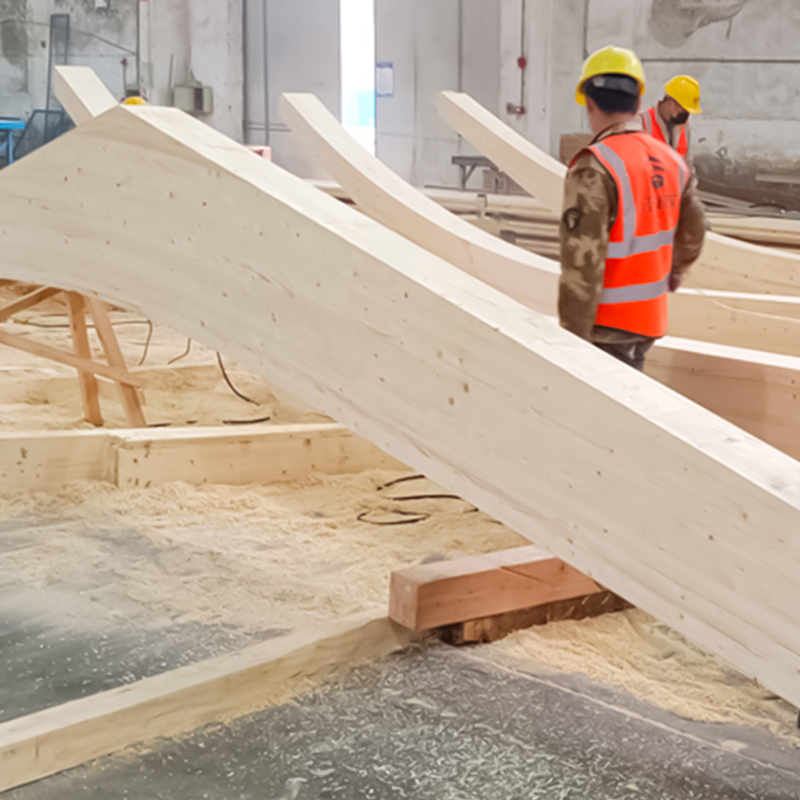 Glulam de forma especial de abeto Glulam de forma especial de abeto