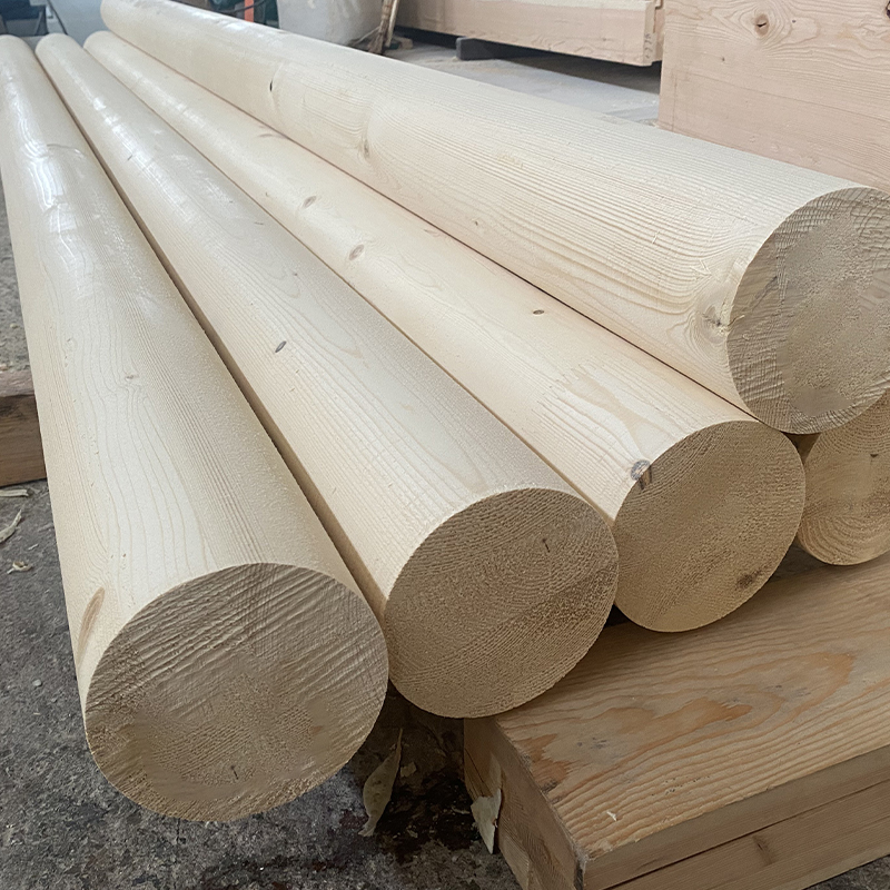 Viga y poste de madera laminada encolada de abeto Viga y poste de madera laminada encolada de abeto