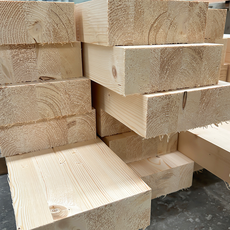 Viga y poste de madera laminada de pino Viga y poste de madera laminada de pino