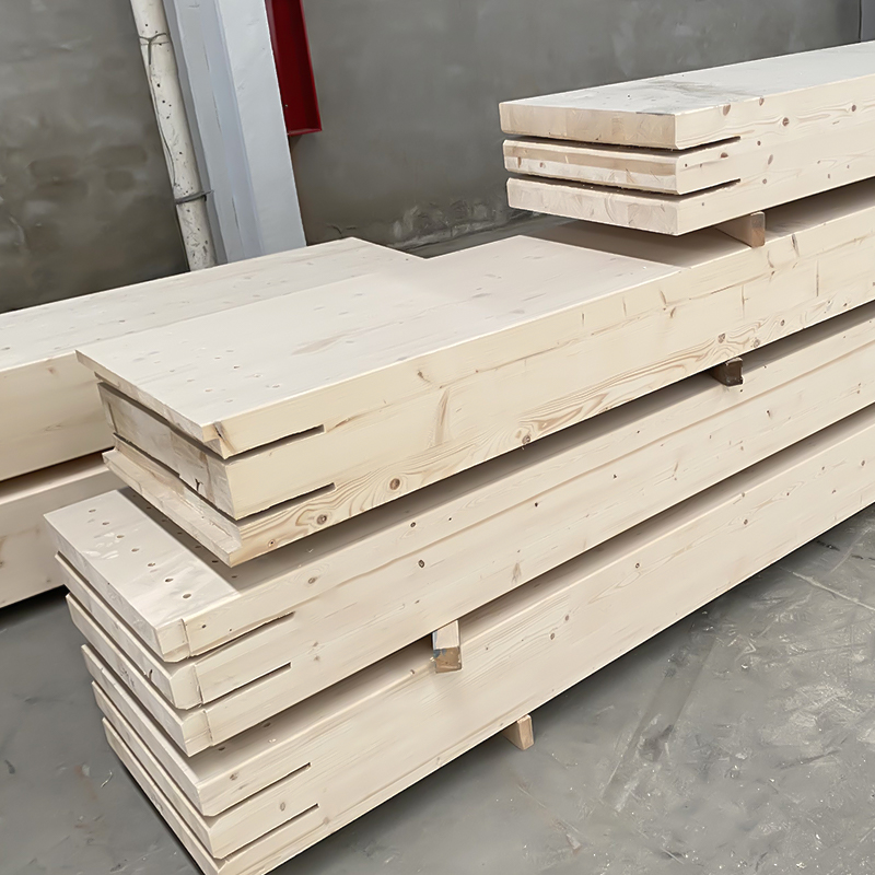 Viga y poste de madera laminada de pino 