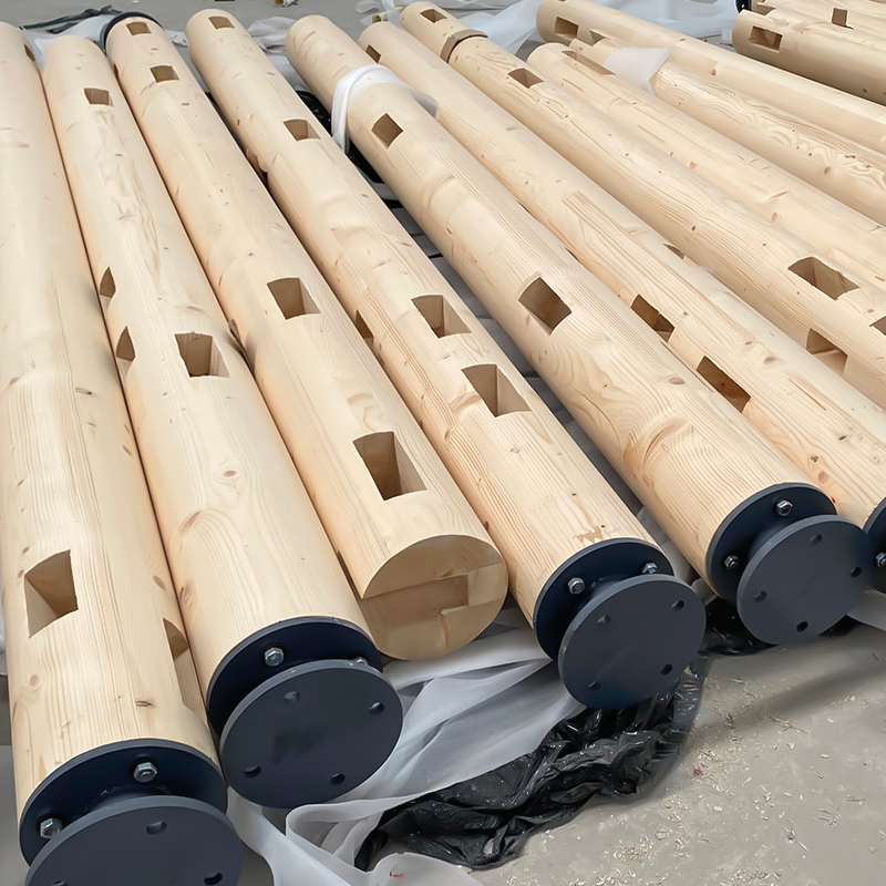 Viga y poste de madera laminada de pino Viga y poste de madera laminada de pino