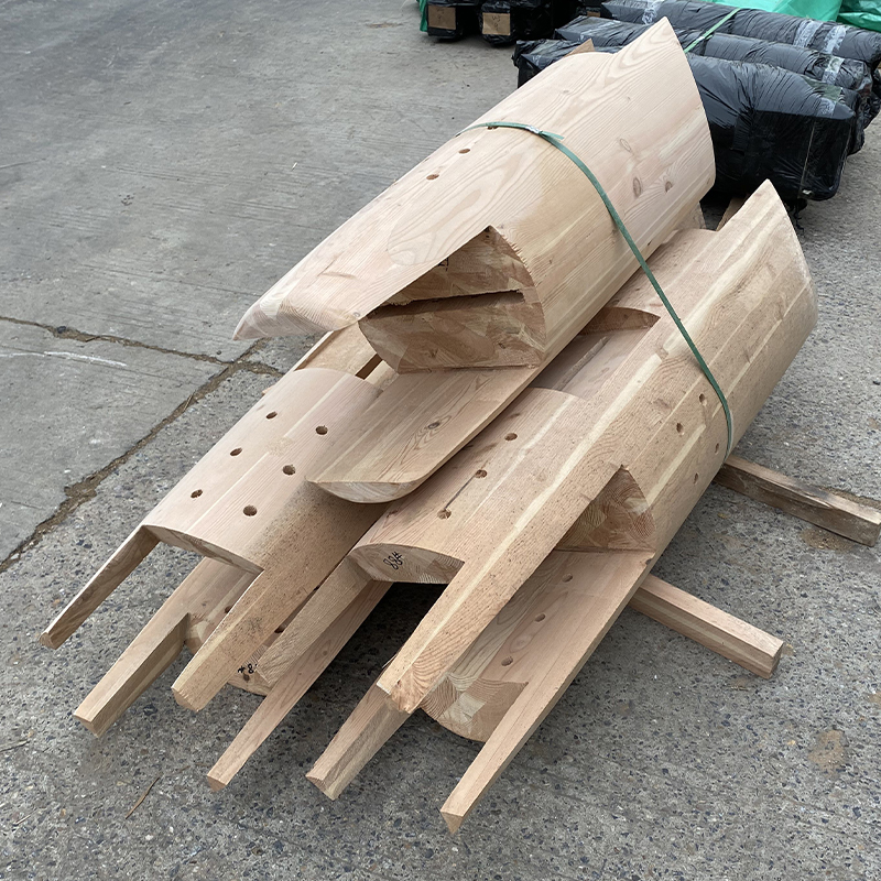 Glulam con forma especial de abeto Douglas 