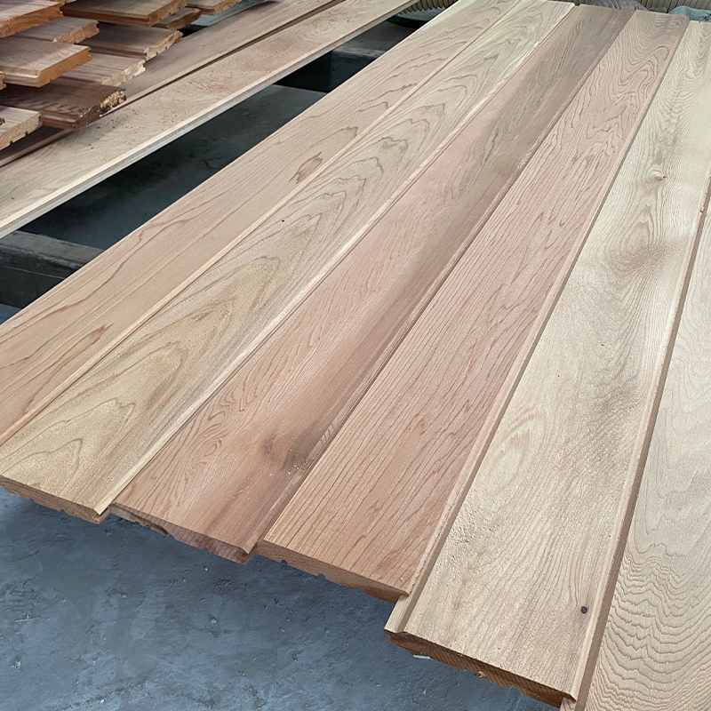 Valla de madera de cedro rojo occidental