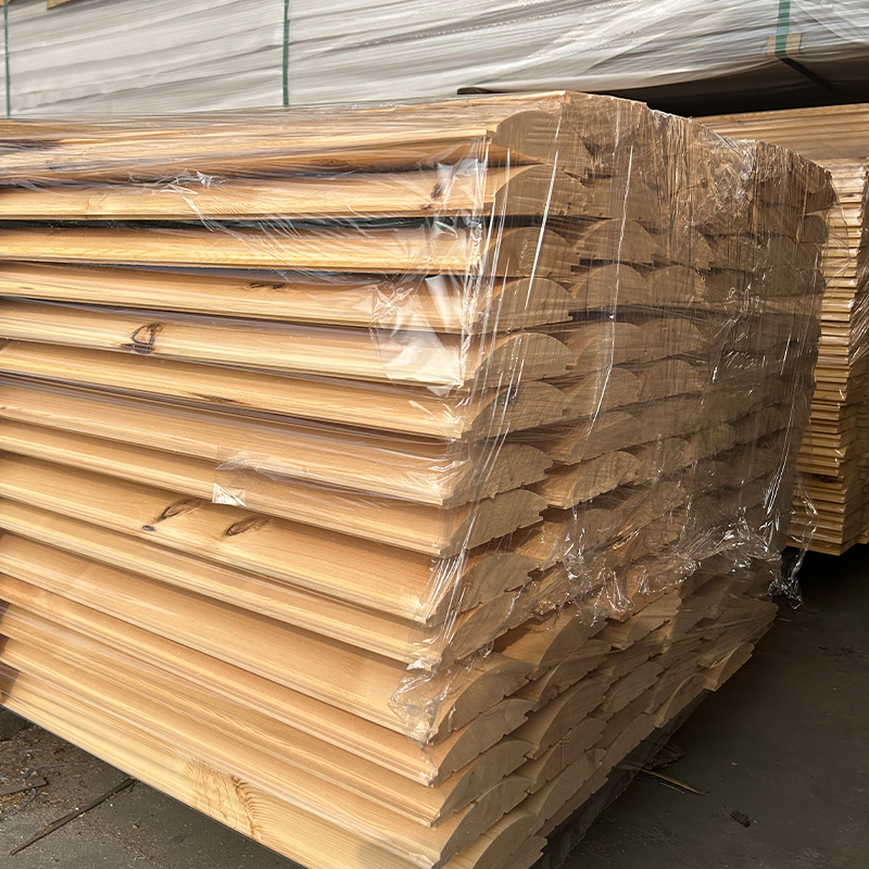 Revestimiento D-Log de abeto Douglas Revestimiento D-Log de abeto Douglas