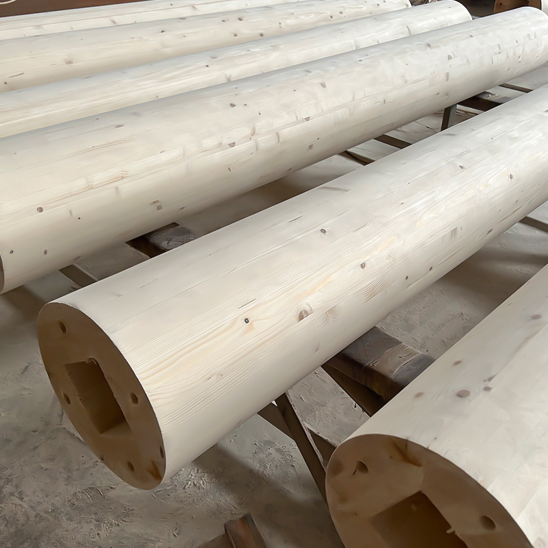 Viga y poste de madera laminada de pino Viga y poste de madera laminada de pino
