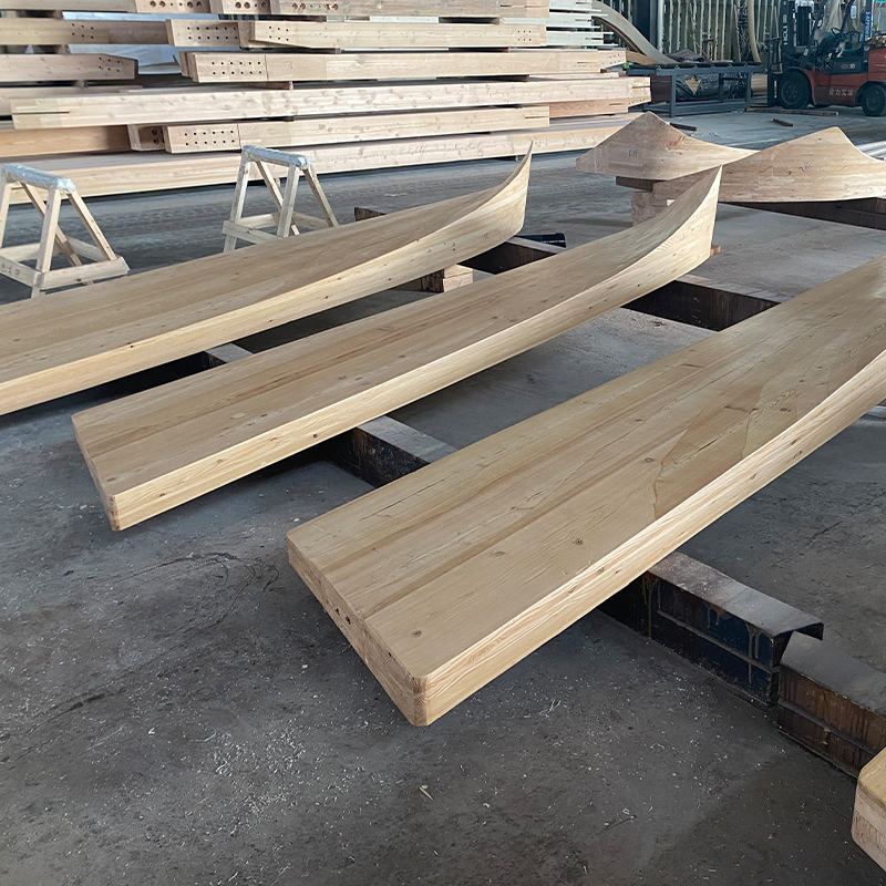 Glulam con forma especial de abeto Douglas 