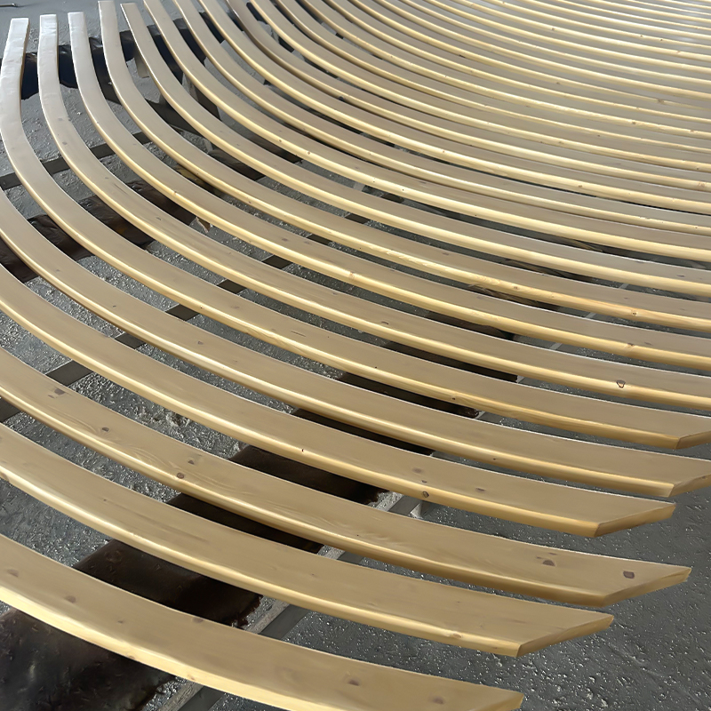 Glulam curvo de pino 