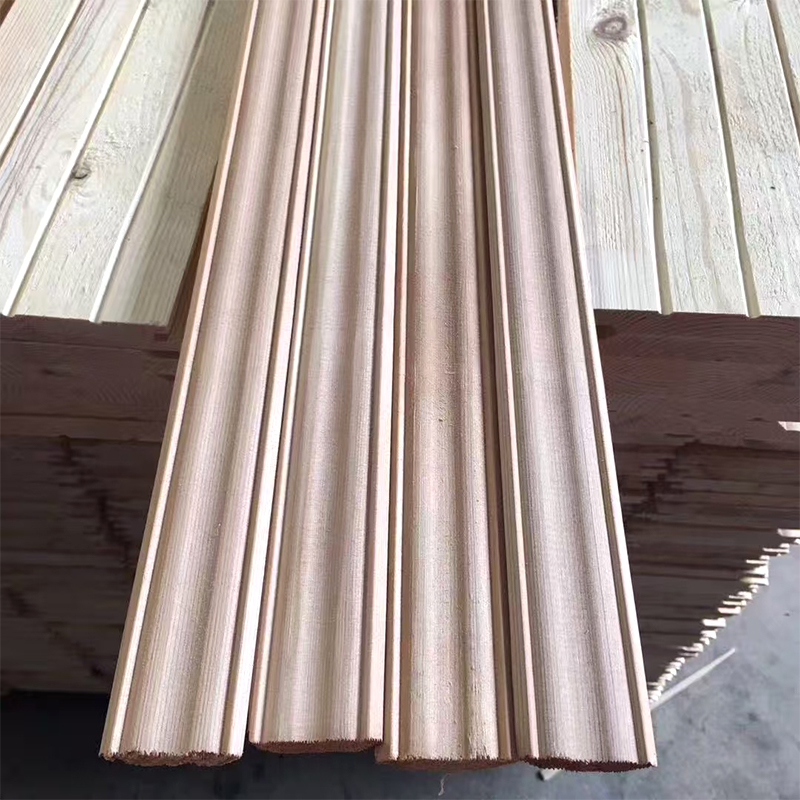 Moldura de corona de cedro rojo occidental